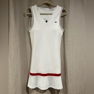 Lacoste Tennis Dress - White, Blue and Red